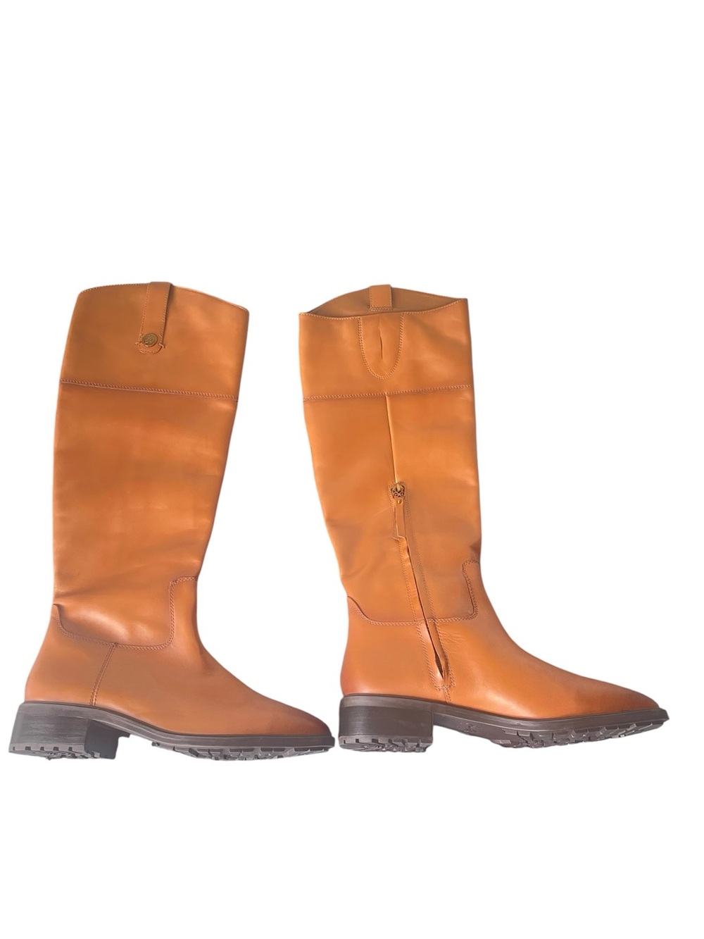 Sam Edelman Drina Leather Tall Leather Riding Boots in Whiskey NWOT or Box